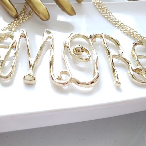 Zara “AMORE” Choker Necklace Hot Item! - Picture 14 of 16